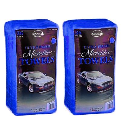 China Kocean OEM Microfiber Super QUICK DRY Water Absorbent Multi Purpose Car Drying Cleaning Cloth Car Wash Towel Set for sale