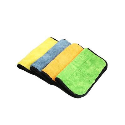 China Super QUICK DRY 30*30CM Soft Plush Thick Microfiber Towel Car To Clean Coral Fleece Car Wash Towel for sale