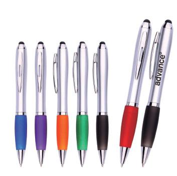 China Pen Market Popular Classic Promotional Design Multicolor Touch Pen With Advertise Logo Printed for sale