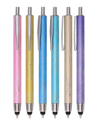 China office & Beautiful Action Pen Aluminum Material Ballpoint Pen School Advertising Pen Metal Plunger Design For Special Gift for sale