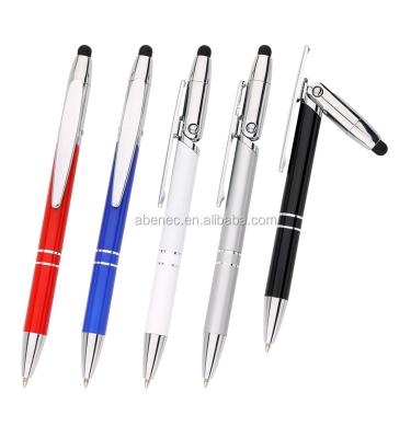 China Promotional Pen Phone Holder Metal Ball Pen With Touch Screen Office Supplies School Supplies Pen For Enrollment for sale