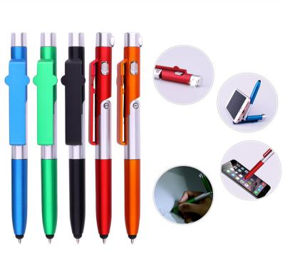 China office & Multifunctional Pen Tip With Logo For School Pen Stylus Phone Holder Pen LED Light Promotion for sale