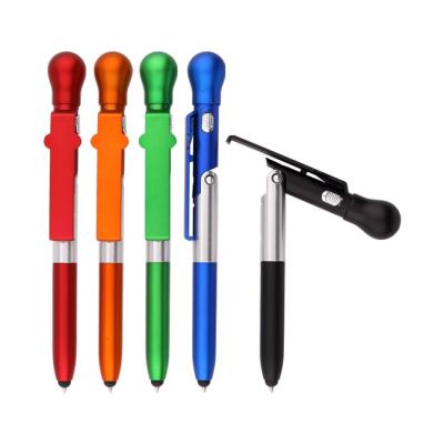 China office & Stylus Pen With Logo Engraved School Pen Promotional Multifunction Ball Pen Phone Holder Tip for sale