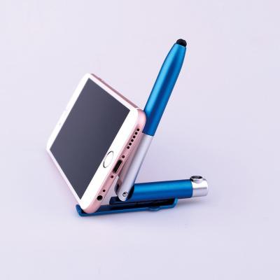 China Luxury Customer Logo Stylus Light 4 In 1 Ball Pen With Reading At Night For Gifts for sale