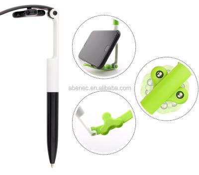 China office & School Pen Phone Holder Ball Pen Top 1 Stationery Spinner Vending Pen For Advertising for sale