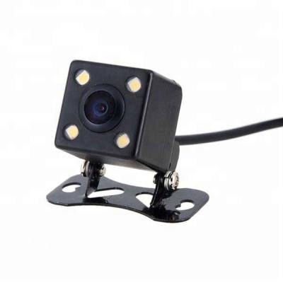 China Factory supply DC 12V small waterproof car reverse parking camera with 4 led/8led/12led for sale