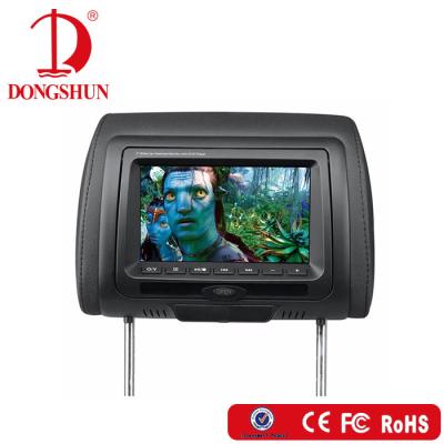 China Hot Selling Best Price 7 Inch TFT-LED Headrest Monitor with DVD Player and Wireless Games 7