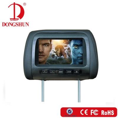 China RGB 7 Inch TFT LCD With Pillow For Universal Car Audio And Video System Headrest Monitor for sale