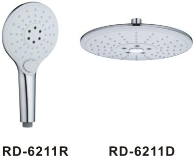 China RD6211&ABS 3 functions shower set with button/shower douche/bathroom faucet accessories sprayer/black matt shower for sale