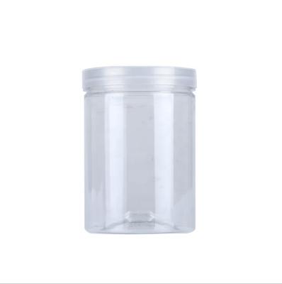 China food & Small MOQ Beverage Packaging 450ml PET Type And Plastic Material Eco Friendly Food Jars Cookie Container Bottle for sale