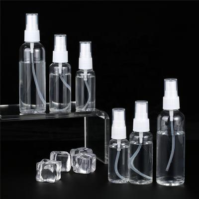 China Cosmetic PET 100 Ml Plastic Spray Bottles Empty Cosmetic Fine Mist Spray Bottle for sale