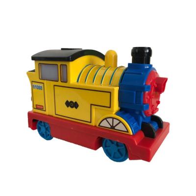 China Cartoon Toy Children's Large Particle Building Blocks Educational Assembling Electric Props Form Tracks Compatible With Boy Toys for sale