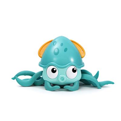 China Bath Water and Land Baby Plastic Beach Toys Cute Cartoon Octopus Pull Toy Swimming Pool Walking Toys for sale