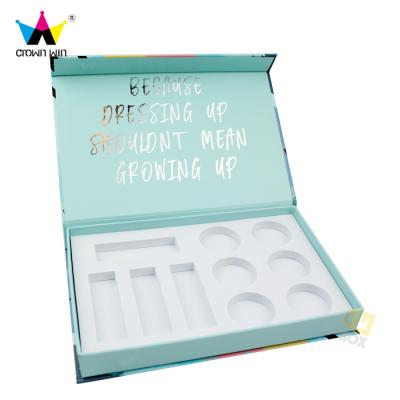 China Hotsale Logo Skin Care Cosmetic Storage Package Recyclable Luxury Customized Box With EVA Inner for sale