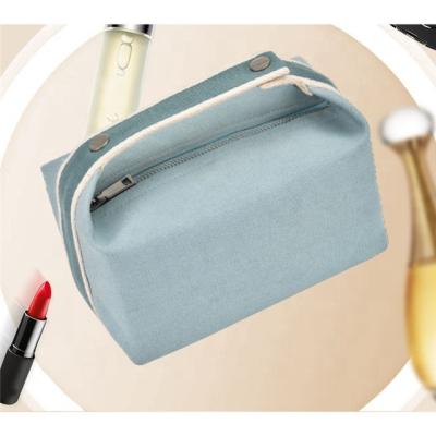 China Lady's Hand Canvas Cosmetic Bag Waterproof Advanced Large Capacity Wash Bag Storage Business Travel Wash Bag for sale