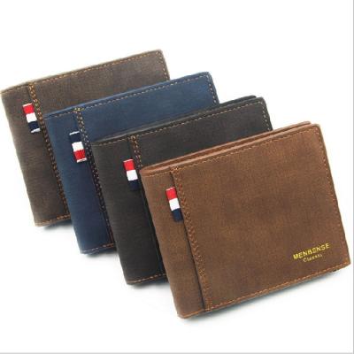 China Waterproof Short Section Men Wallet PU Leather Male Purse Front Pocket Wallet For Men ID Card Wallet Coin Purse for sale