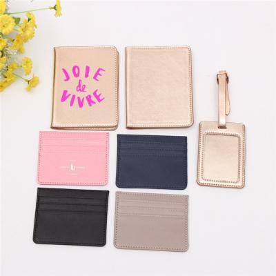 China Multi-card Set Waterproof PU Card Bag CERTIFICATE Set PU Driver's License Set Credit Card Clip Advertising Customized LOGO for sale