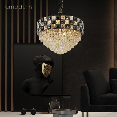 China Customized modern Italian chandeliers lamp large large hotel services villa home dining room lights large hotel k9 bedroom stair pendant non-standard for sale