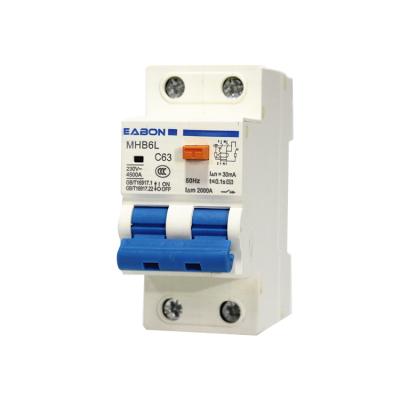 China RCBO RCD DZ30L SERIES Miniature Circuit Breaker FOR Breaker Machine 230V for sale