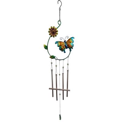 China Garden Decoration Garden Hanging Metal Decorative Butterfly Hanging Wind Chimes Wholesale for sale