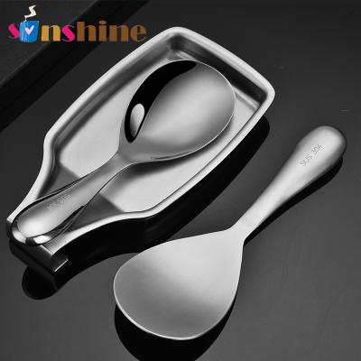 China Sinshine Amazon Stainless Steel 304 Stainless Steel Spoon Large Capacity Korean Thickened High Quality Soup Spoon Large Capacity for sale