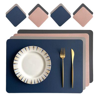 China Rectangular Insulated Table Stocked Mat Restaurant Hotel Western Table Mat Waterproof Table Mat for sale