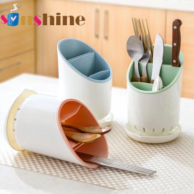 China Viable sinshine plastic chopsticks draining storage box creative kitchen tableware cage household multifunctional chopsticks tube for sale