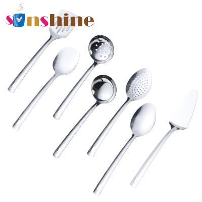 China Viable Hot Selling Sinshine 8 Pcs Reusable Stainless Steel Cooking Turner Spoon Skimmer Kitchen Utensil Tool Kit for sale