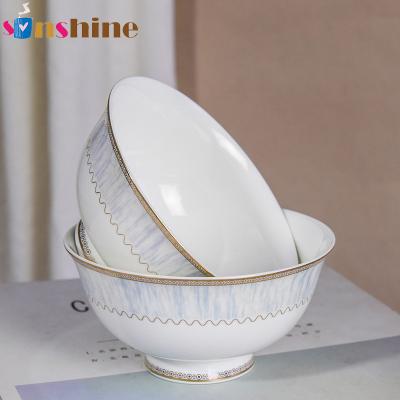 China Retro Phnom Penh Rice Bowl Sinshine Ceramic Household Sustainable Rice Bowl Single Bone China Bowl for sale