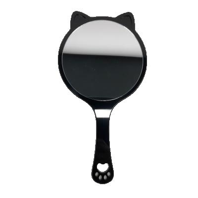 China Custom Hand Held Mirror Desktop Makeup Reflects Frame Logo Style Type Cat Face Wall Personalized Glass for sale