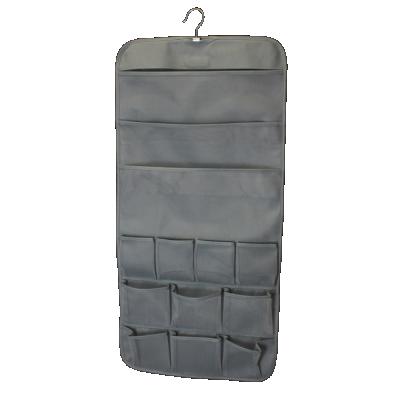 China Sustainable Hanging Storage Organizer, 2 Side With 26 Pocket, Gray for sale