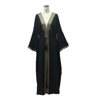 China Anti-Shrink in Dubai Muslim Women Abayas Abaya Women's Running Linen Dresses 2021 Elegant Abaya Muslim Dresses for sale