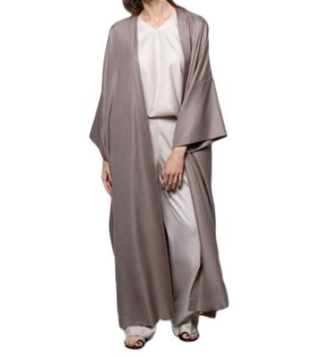 China Cheap Dry Cleaning Satin Dresses Long Abaya Robe Turkish Abaya Open Front Muslim Muslim Kaftan Long Abaya Dress For Eid Mubarak for sale