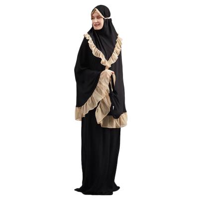 China Polyester wholesale islamic women dress plus size muslim prayer dress dubai abaya prayer khimar dress for women for sale