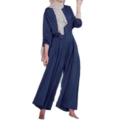 China Viable in current muslimah wear muslim jumpsuit islamic clothing muslim women dress dubai plus size muslim jumpsuit for sale