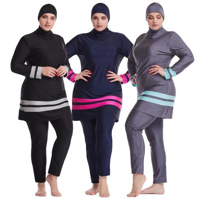 China Muslim Islamic Swimwear Plus Size Wholesale Price Full Coverage Swimwear Modest Plus Size Muslim Swimwear Women for sale