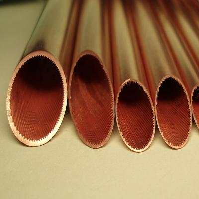 China Air Conditioner Pipe Inner Barbed Copper Pipe for Refrigeration Evaporator and Condenser for sale