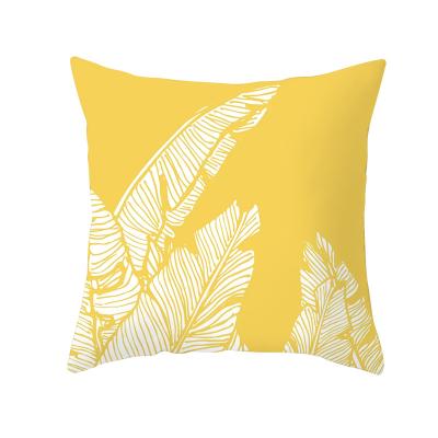 China 2022 Pillow Cases Household Products Popular Anti-static Pineapple Sheet Yellow Pillow Case Printed Nordic Style Sofa Cushion Cover for sale