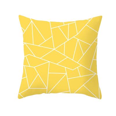 China 2022 Household Products Anti-static Popular Sheet Pineapple Yellow Pillow Case Printed Nordic Style Sofa Cushion Cover for sale