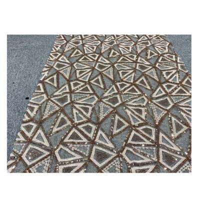 China 2020 High Quality Handmade Environment Newest Design Custom Lace Fabric Embroidery for sale