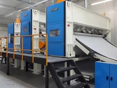 China Multi Layer Laminated Needle Punching Machine Nonwoven Felt Production Line for sale