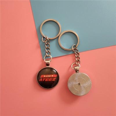 China China Wholesale Epoxy Metal Kpop Ateez Key Chain for sale