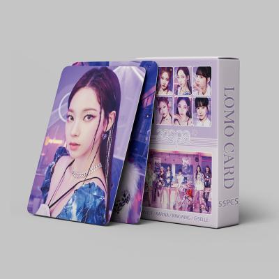 China China Wholesale 55pcs/set Kpop Aespa Dreams Come Genuine Photocard Photo Card Lomo Card for sale