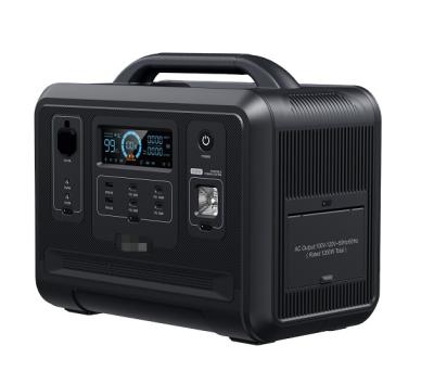 China Type C Rechargeable 220v outdoor home power solar generator multi purpose 1200w portable power station for sale