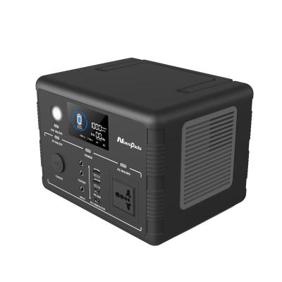 China Type C Nuevopacks 518Wh 19.2V USB Type-C DC AC 500W Lithium Battery Bank Portable Power Station for Outdoor Camping for sale