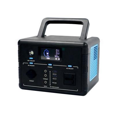 China Type C Wholesale 500w Lithium Battery Solar Power Generator Portable Power Station for sale