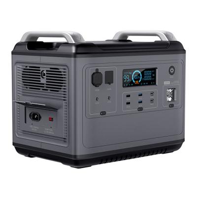 China Type C 2000W LiFePo4 High Capacity Powerstation Rechargeable Generator Solar Power Station for sale