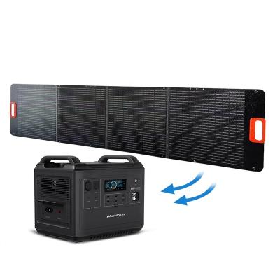 China Solar Power System OEM ODM 200W Monocrystalline Silicon Camping Power Station Solar Charger Flexible Folding Solar Panel Portable for sale