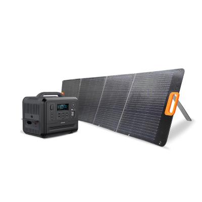 China Solar Power System Nuevopacks Energy usb charger Lightweight 3 Folds Outdoor camping 200w Portable Solar Panel Set for Portable Power Station for sale