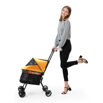 China Small Animals Luxury Multifunctional Folding Dog Stroller Two Way Pet For Outdoor Travel Factory Wholesale for sale